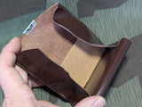 NOS German Dark Brown Wallet with Coin Purse