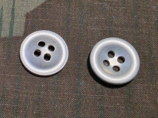 Original Army Trouser Buttons Dished Metal 18mm 4 Hole