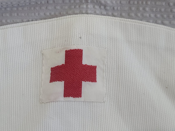 American Red Cross Gray Lady Seersucker Uniform Dress and Hat <br> (B-36" W-28" H-36")