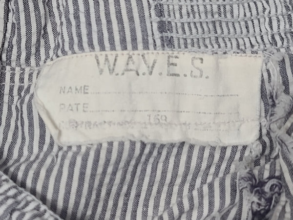 WAVES Seersucker Work Dress <br> (B-36" W-25" H-30")