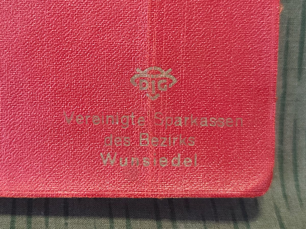 1939 Sparkasse Wunsiedel Pocket Calendar