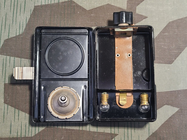 Daimon Wehrmacht Flashlight Leather and Wire Button Loop