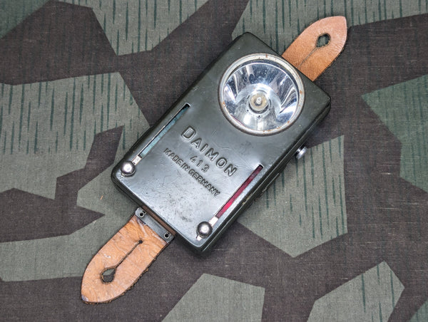 Green Daimon 413 German Flashlight