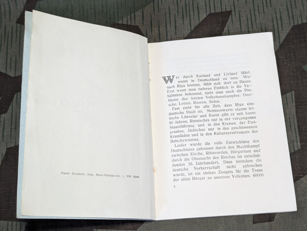 Wehrmacht Riga Tour Guide Book