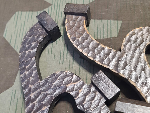 German Hand Carved Heart Shaped 3 Candle Holder