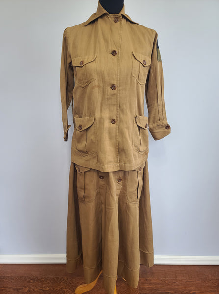 WWI Women's Uniform Jacket and Skirt <br> (B-38.5" W-30" H-48")