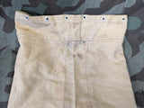 German Tan Canvas with Red Stripe Bag