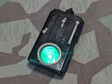 Wehrmacht Style Daimon Flashlight Leather and Wire Button Loop Light Rust