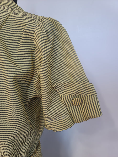 Lightweight Yellow Stripe Dress <br> (B-40" W-28" H-40")