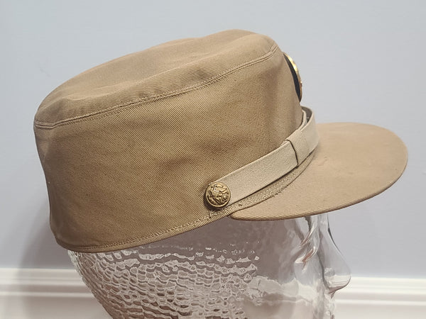 WAAC Khaki Hobby Hat Size 21 with Walking Eagle Emblem