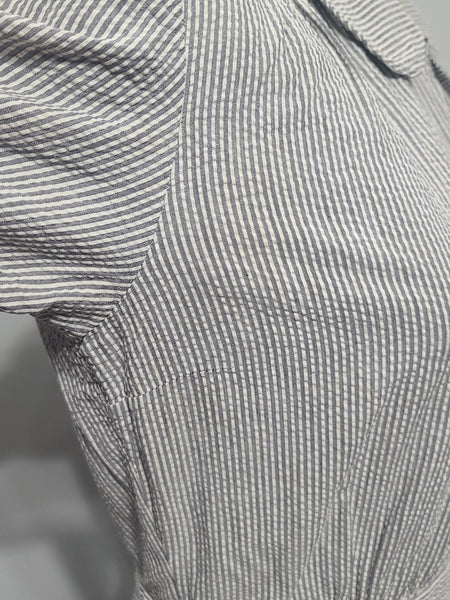 WAVES Seersucker Work Dress <br> (B-36" W-25" H-30")