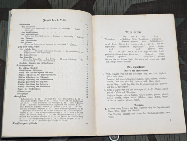 1939 Deutsches Arbeitsbuch Für Wirtschaftsschulen