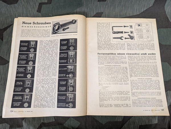 Kraftfahrzeug Handwerk Heft 8 24 February 1940 Krafthand