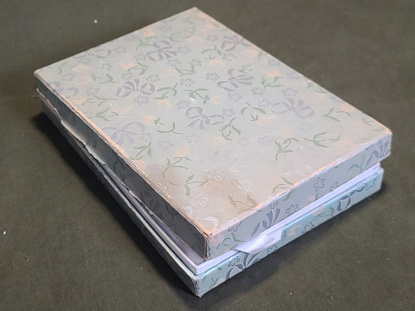 Blue Rhinestone Necklace and Screwback Earrings Set