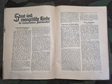 Der Schulungsbrief NSDAP Magazine August 1937 Church & State