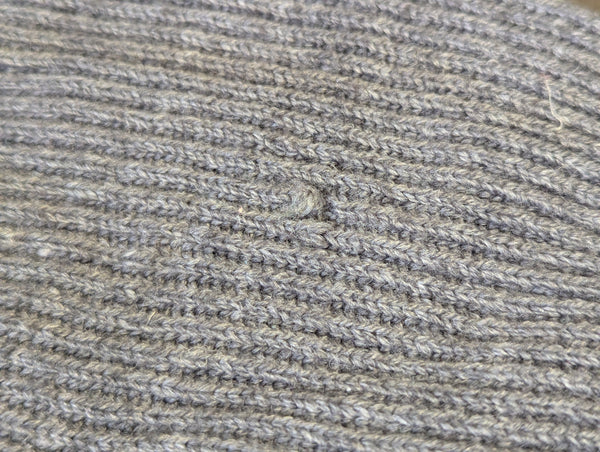 Original German Knee Warmers Gray Knit