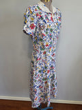 Brightly Colored Flower Print Dress <br> (B-38" W-28" H-33")