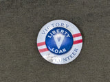 Victory Volunteer Liberty Loan Pin on Card