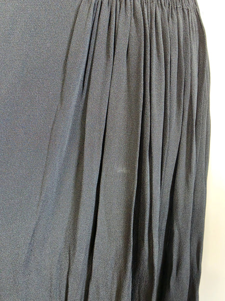 German Black Gown Long Evening Dress <br> (B-36" W-30" H-42")