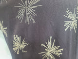 Plus Size Black Rayon Firework Print Dress <br> (B-57" W-49" H-62")