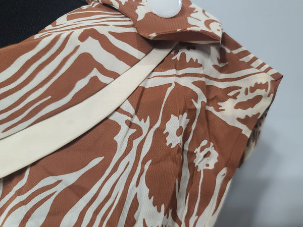 Harvest Print Dress <br> (B-36" W-30")