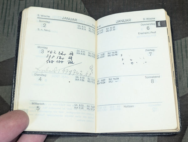 1938 Ruhr Kohle Pocket Calendar