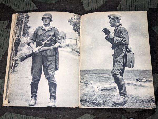 Soldatenantlitz in der Schlacht Candid Soldiers Photos Book