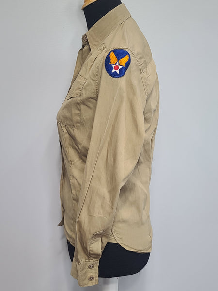 Women's Khaki Blouse Hobbies Made Expressly for Army Nurses <br> (37" Bust)