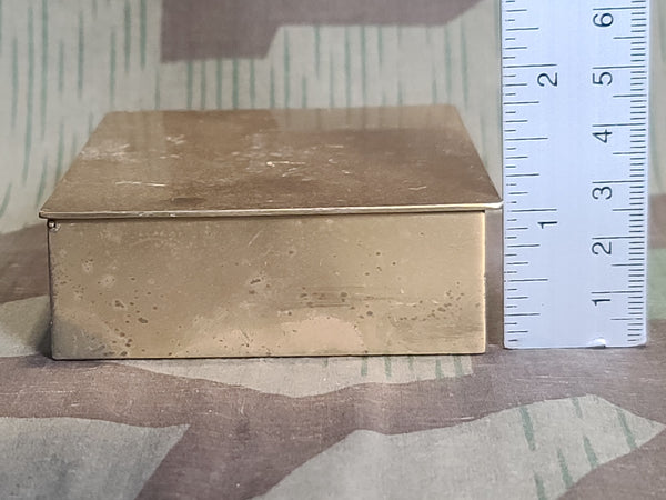 Gemeinde Kappel 1943 Wood Lined Metal Cigar Box