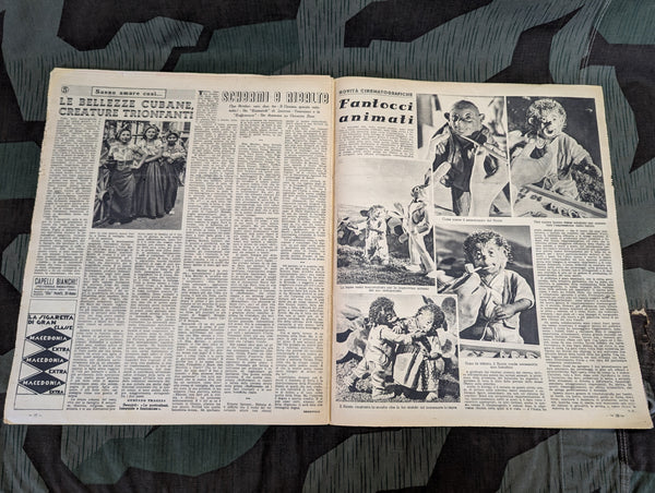 Italian Il Mattino Illustrato Magazine 1-8 December 1941