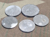 Lot of Five Wartime Reichspfennig Coins (1, 5, and 10 Rpf)