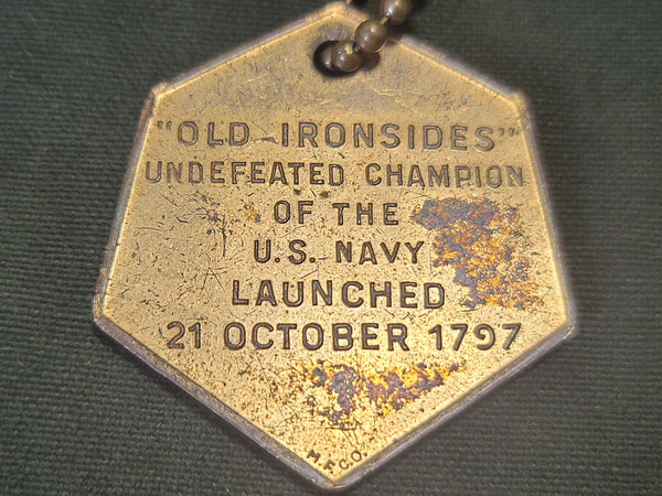 U.S.S. Constitution Old Ironsides Ship Keychain