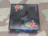 Wood Edelweiss Carved Jewelry or Keepsake Box