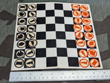Feldpost Chess Game Set Schach Mühle Dame Complete