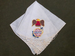 U.S.M.C. Sweetheart Hankie