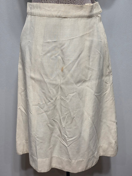 NNC Navy Nurse White Uniform Set Jacket & Skirt <br> (B-33" W-26" H-32")