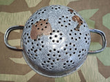German Helmet Made into a Strainer