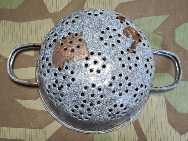 German Helmet Made into a Strainer