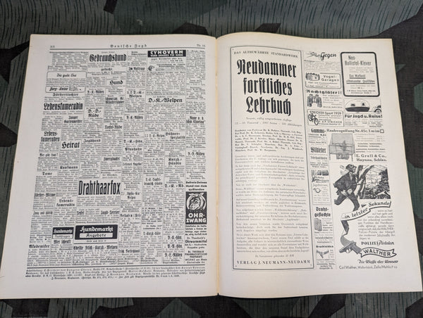 Deutsche Jagd Hunting Magazine July 1939 Nr.16