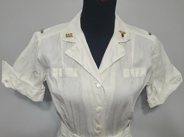 Army Nurse Hospital Uniform Dress <br> (B-39" W-27" H-37")