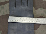 German Insulated Gray Leather Gloves 9 1/2