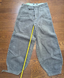 German Gray Corduroy Gray Plus Four Trousers (Small)