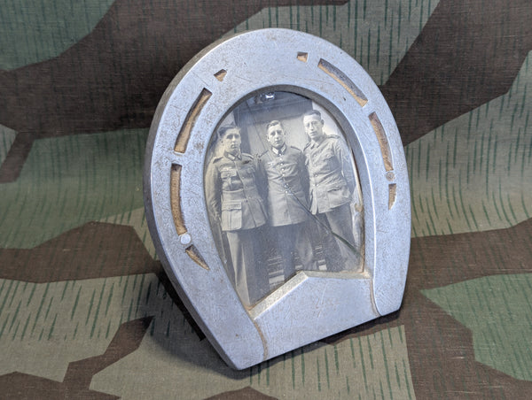 Original Novelty Horseshoe Picture Frame w/ Photo
