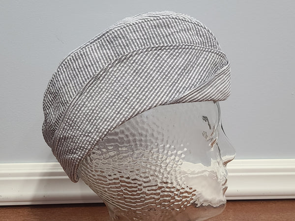 WAVES Seersucker Garrison Cap (Size 22)