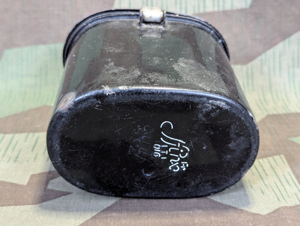 Black Enamel Food Container with Handle Sfinx