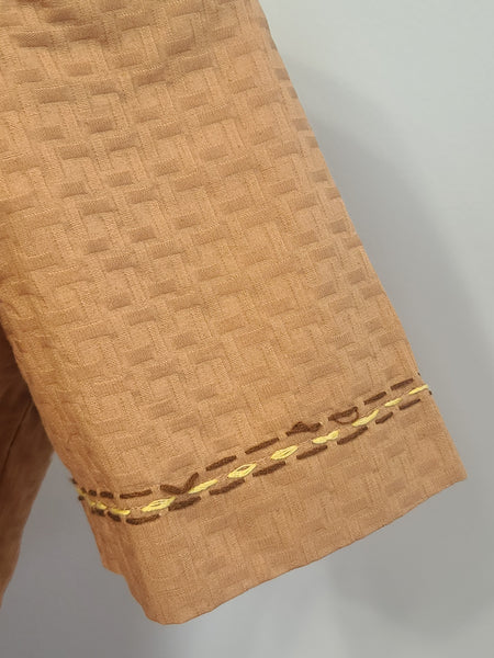 Brown Zipper Front Dress <br> (B-40" W-31.5" H-40")