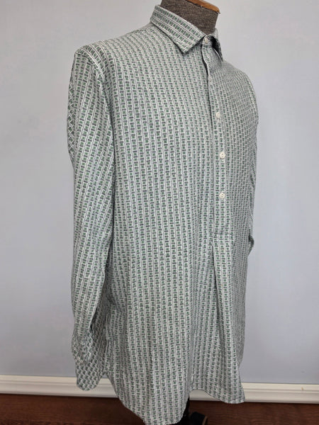 Green Print German Civilian Shirt (48" Chest)