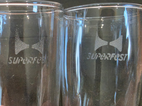 Superfest Set of 2 Sekt (Sparkling Wine) Glasses
