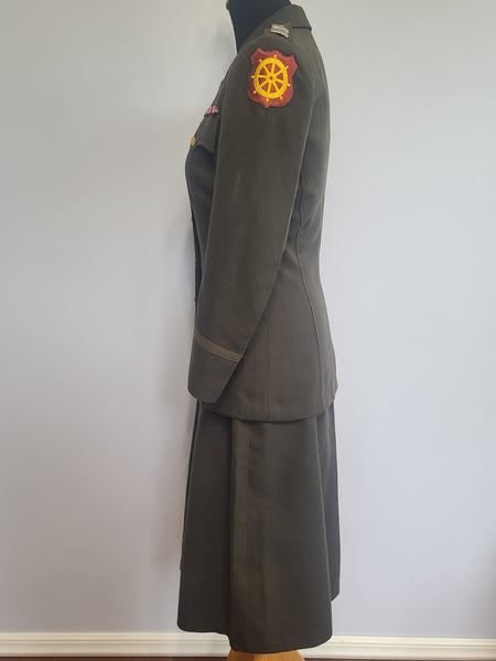 Army Nurse Uniform Jacket and Skirt <br> (B-33" W-26" H-35")