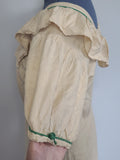 German Prewar Silk Dress Handmade <br> (B-46" W-39.5" H-46")